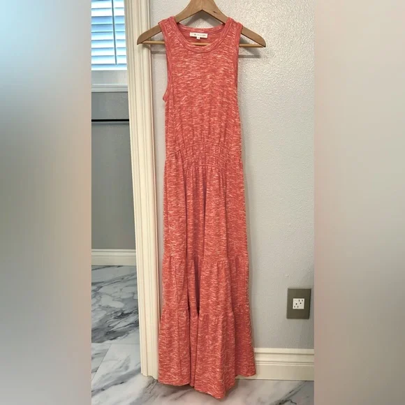 Lou & Grey | Dresses | Lou Grey Sleeveless Tiered Maxi Dress In Red |  Poshmark